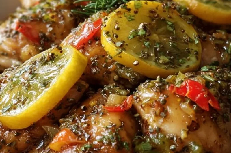 Easy tender lemon pepper chicken cooked in a crockpot