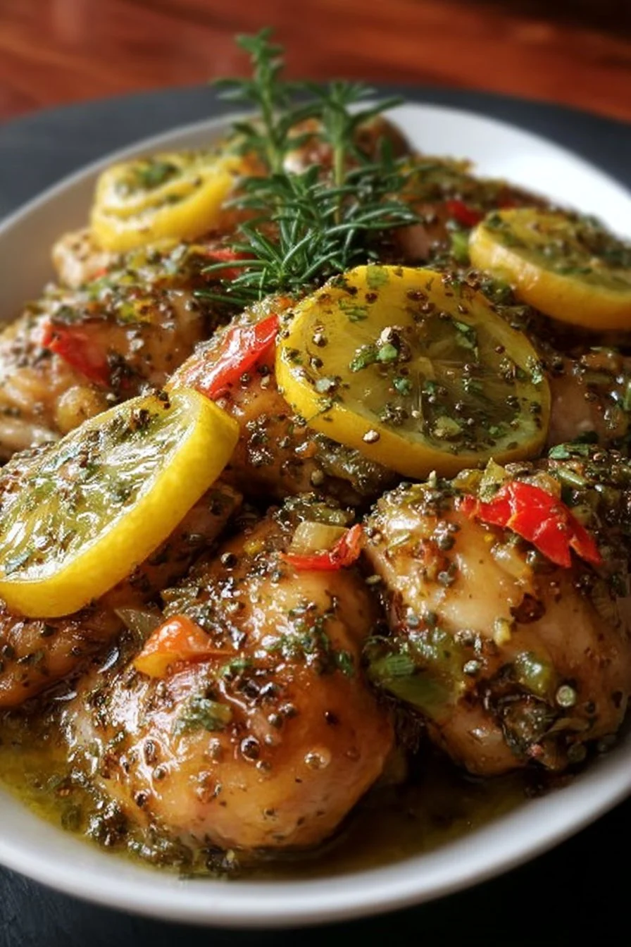 Easy tender lemon pepper chicken cooked in a crockpot