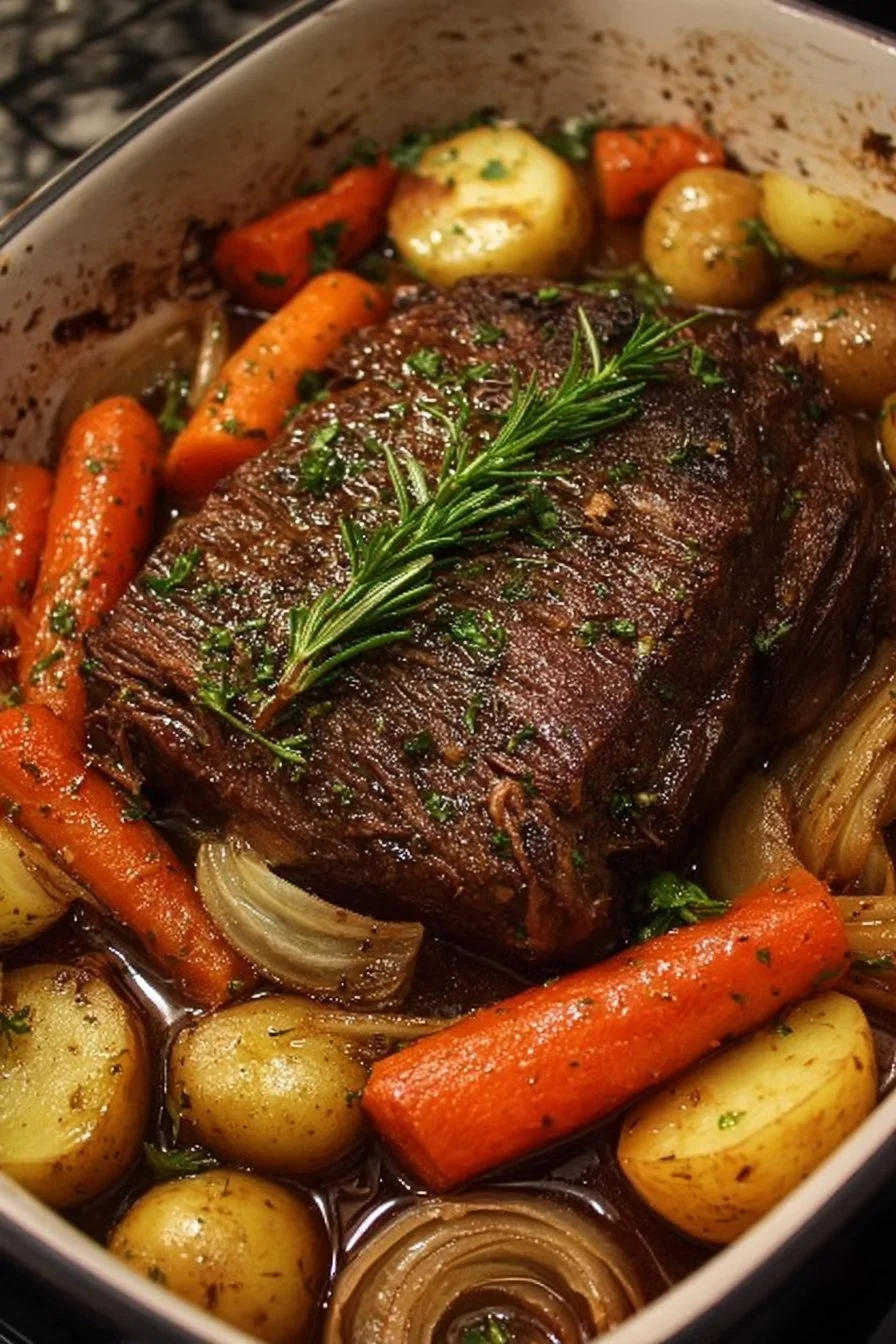 Fall-Apart Easy Tender Beef & Veggie Roast