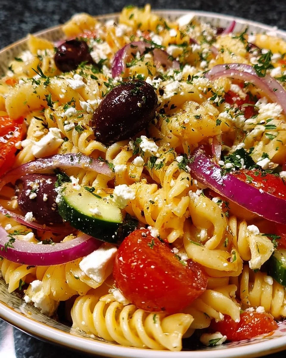 Fresh Greek Pasta Salad
