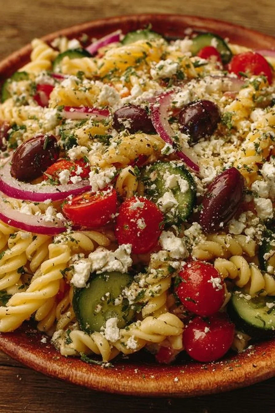 Fresh Greek Pasta Salad