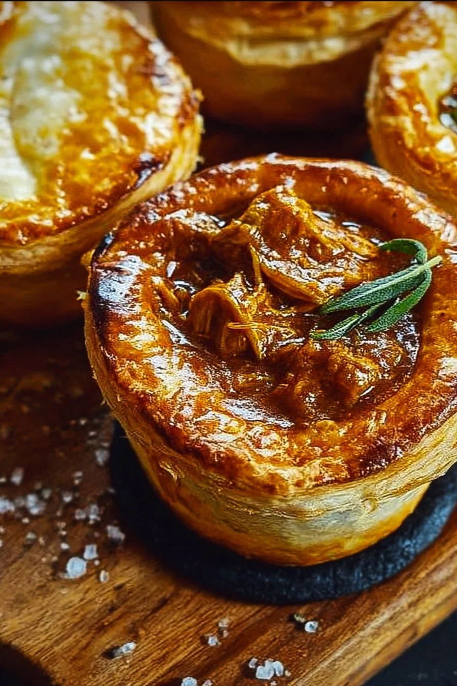 Individual Butter Chicken Puff Pastry Pot Pies