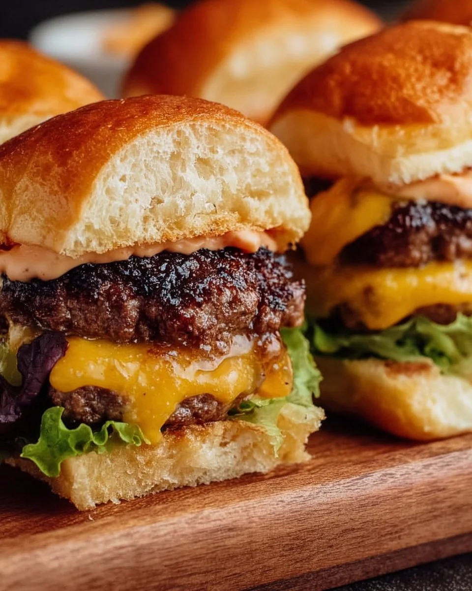 Juicy Hamburger Sliders with Secret Sauce