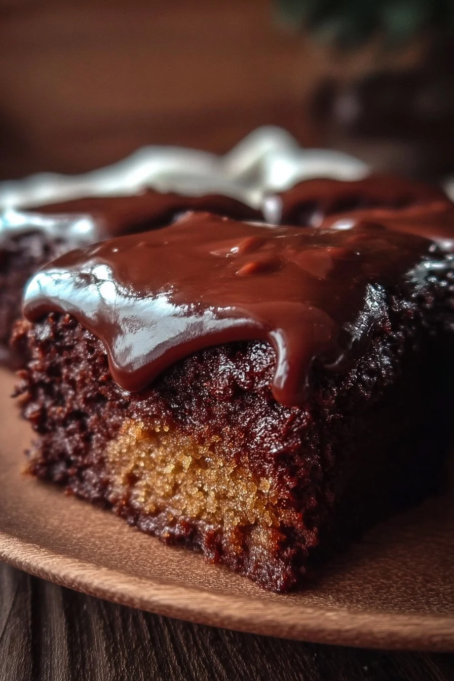 Moist Texas Sheet Cake with Easy Homemade Chocolate Frosting