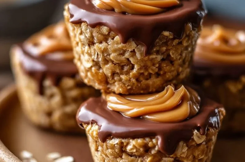 Peanut Butter Protein Oatmeal Cups for a quick, healthy snack