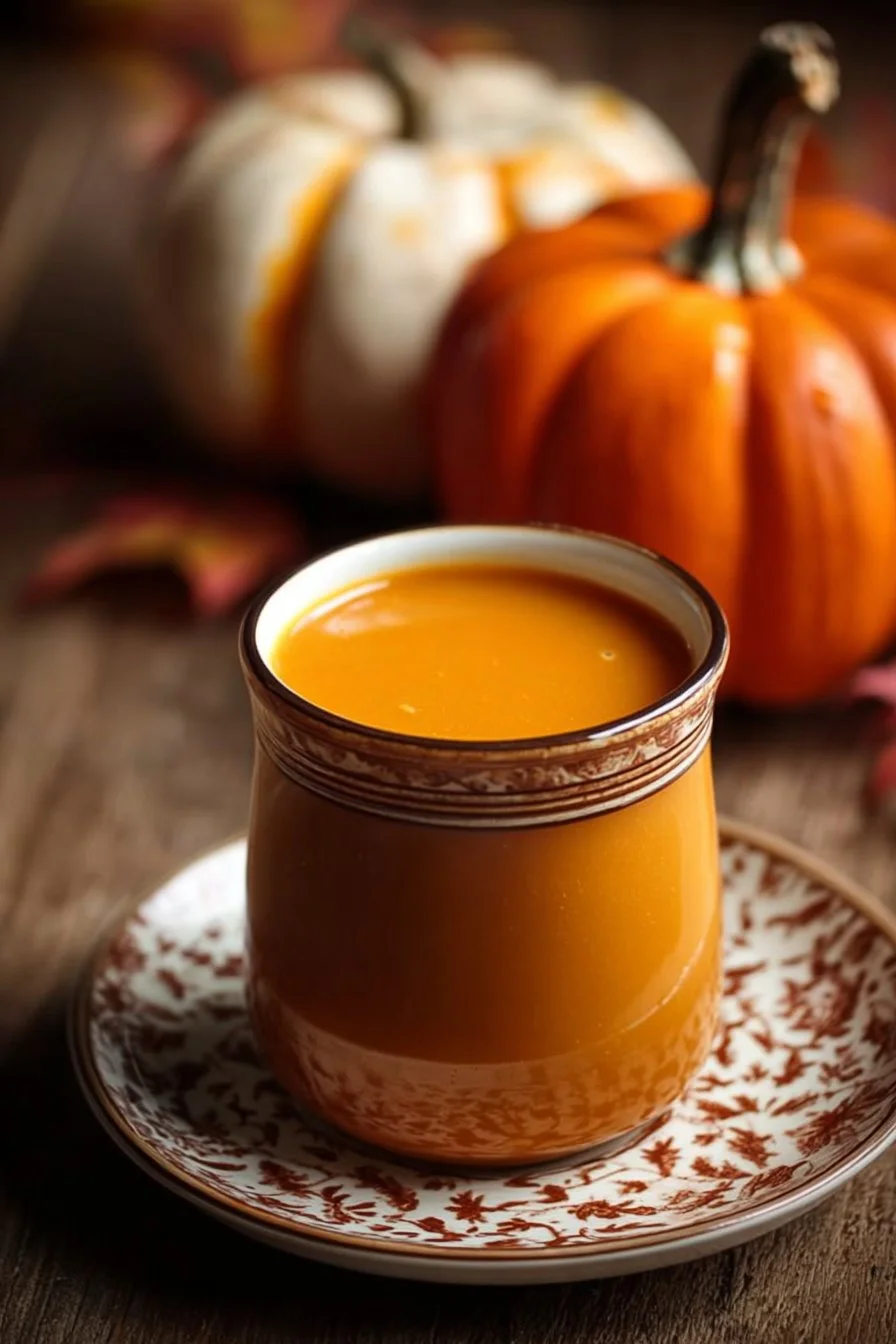 Delicious homemade Pumpkin Spice Sauce in a jar