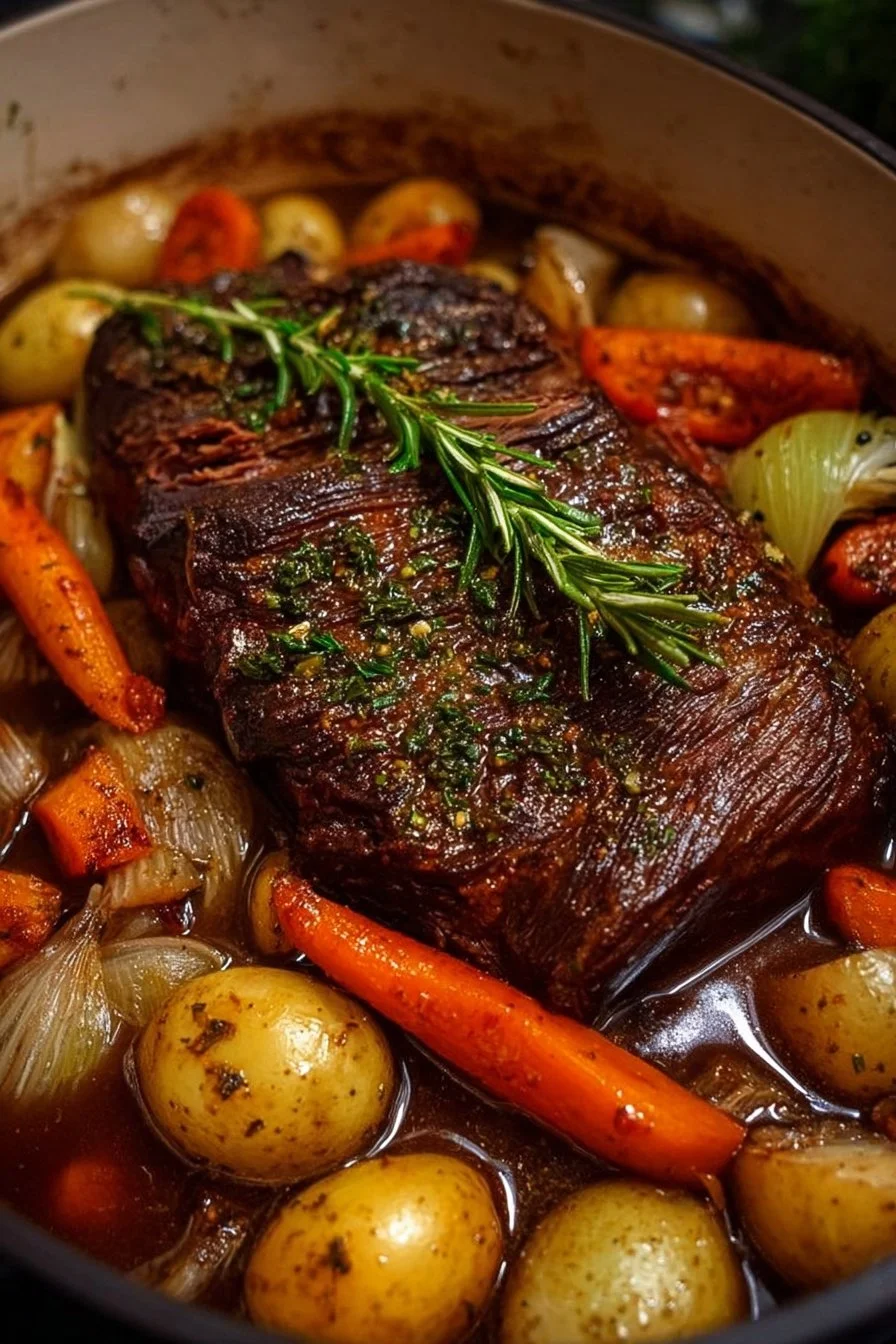 Slow-Braised Easy Tender Beef & Veggie Roast for Cozy Nights