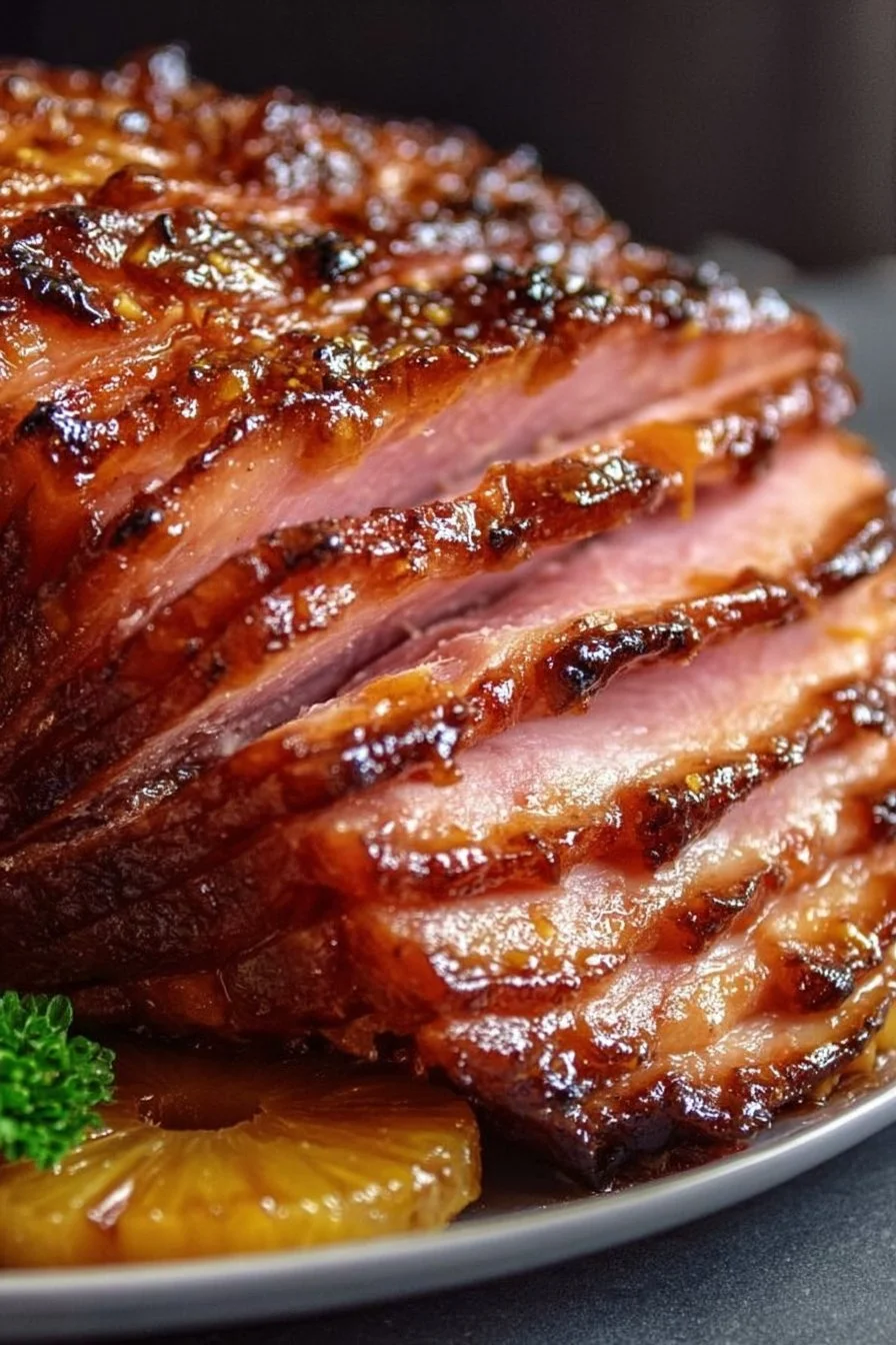 Slow Cooker Brown Sugar Pineapple Ham