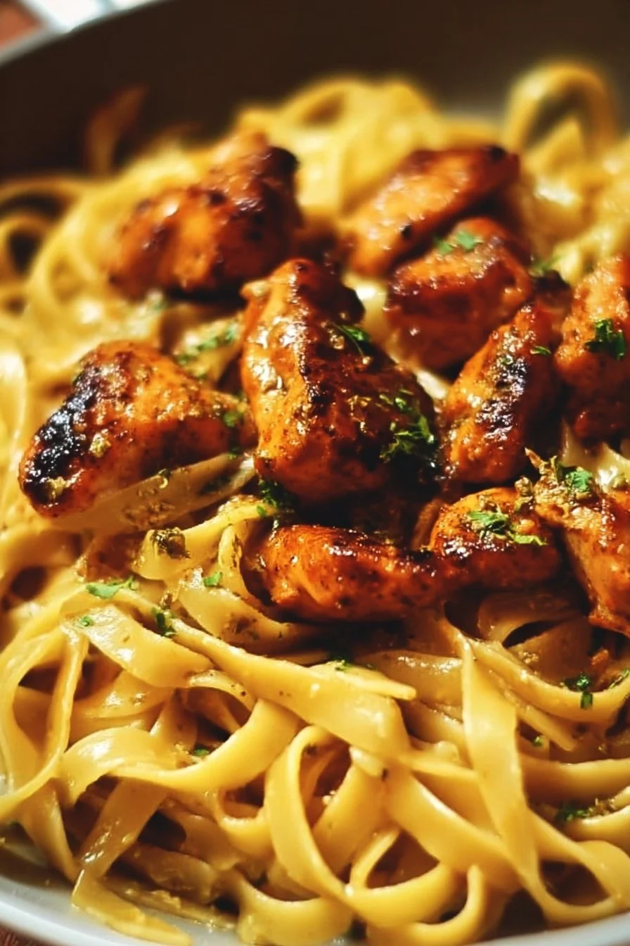 Spicy Cajun Honey Butter Chicken & Pasta