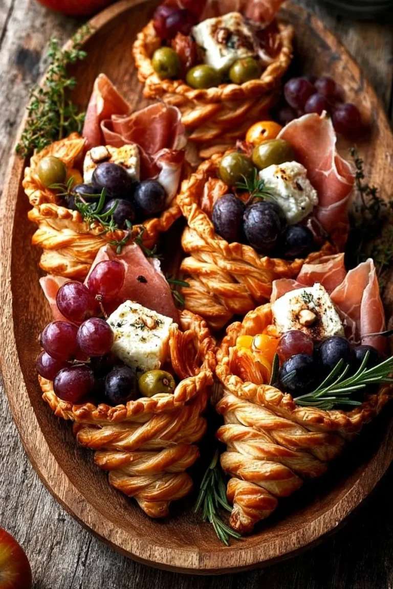 Stunning cornucopia charcuterie cups filled with meats and cheeses for gatherings