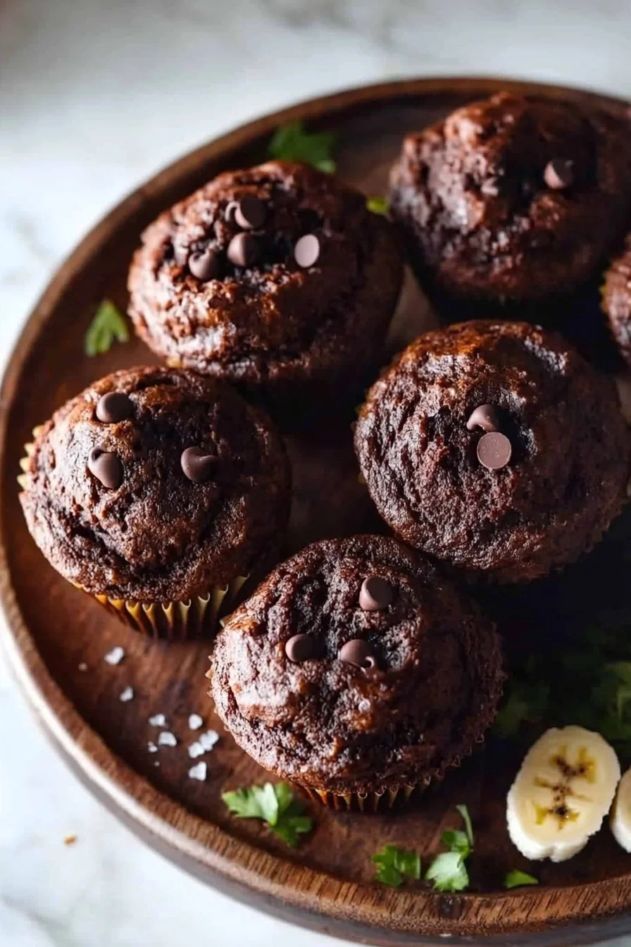 Best Chocolate Banana Muffins