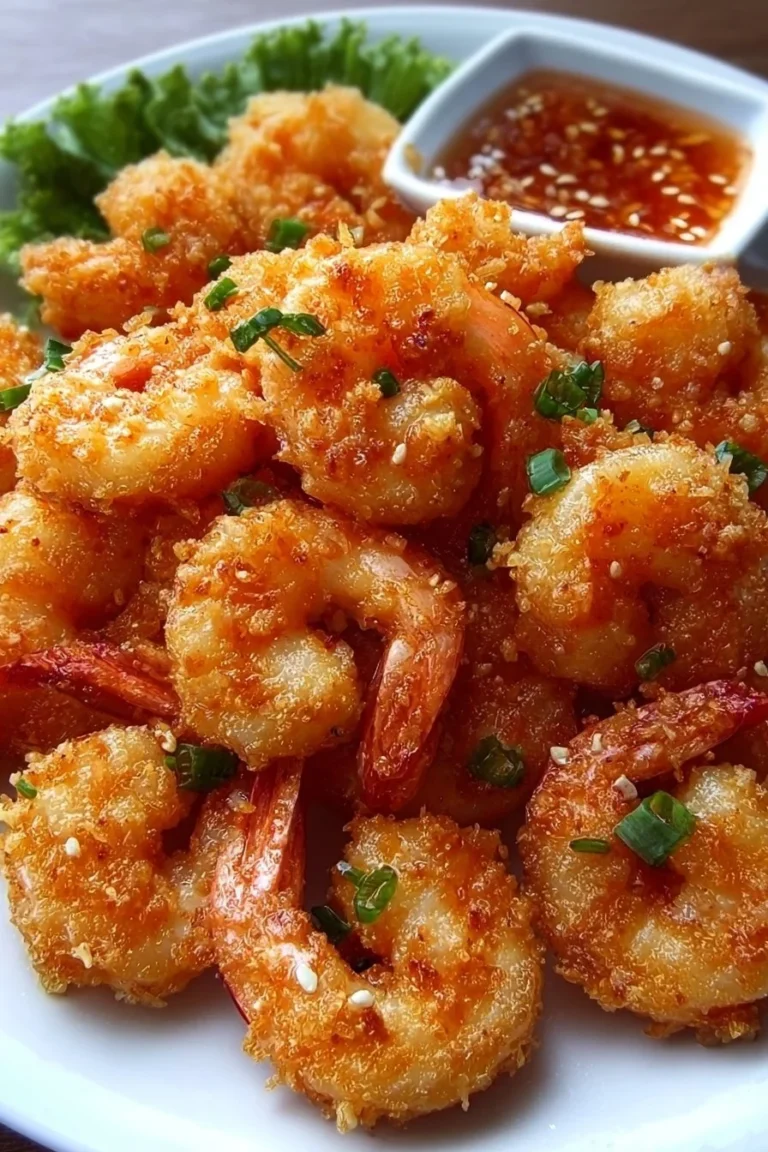 Crispy Bang Bang Shrimp served with a spicy sauce