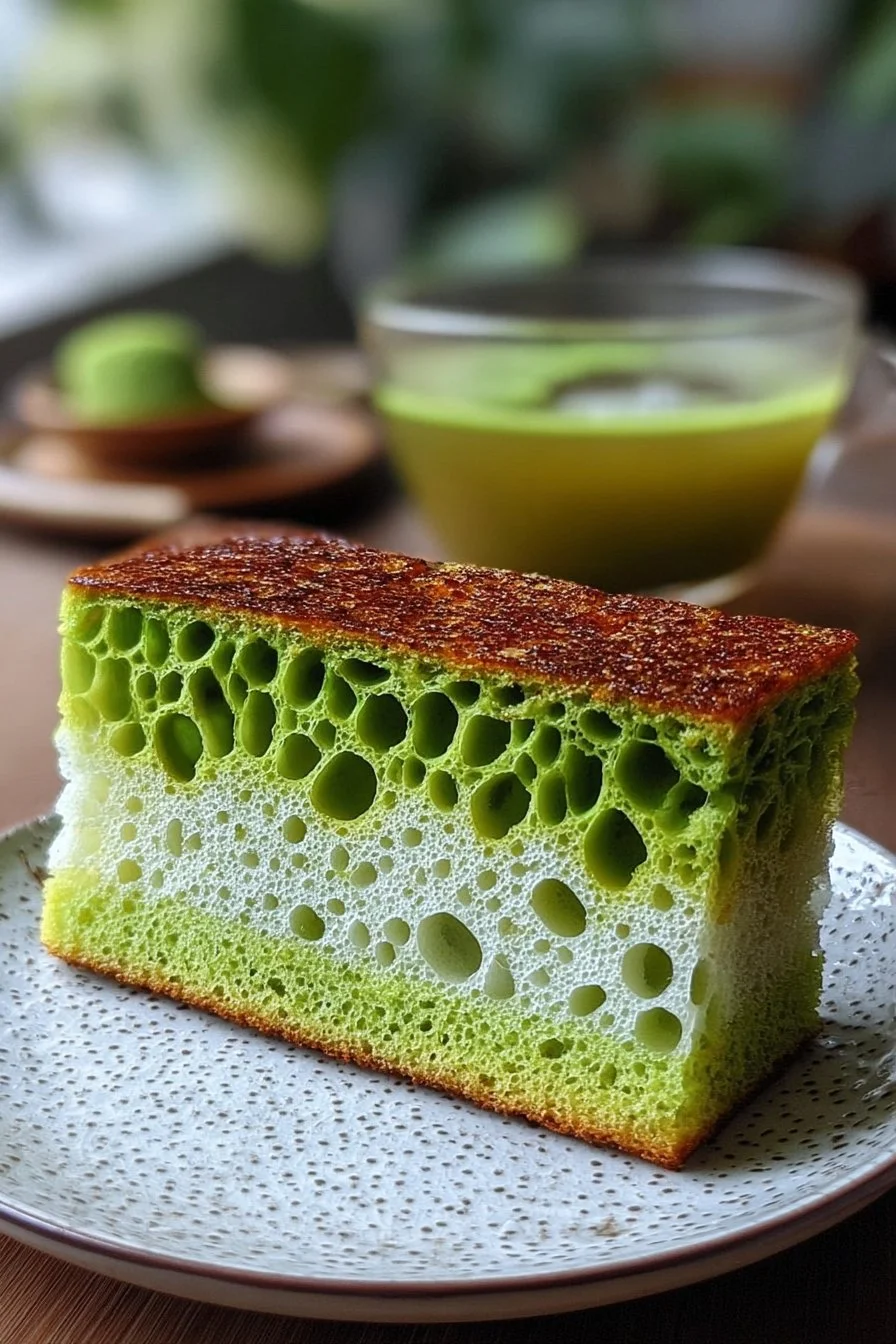 Best Pandan Honeycomb Coconut Cake