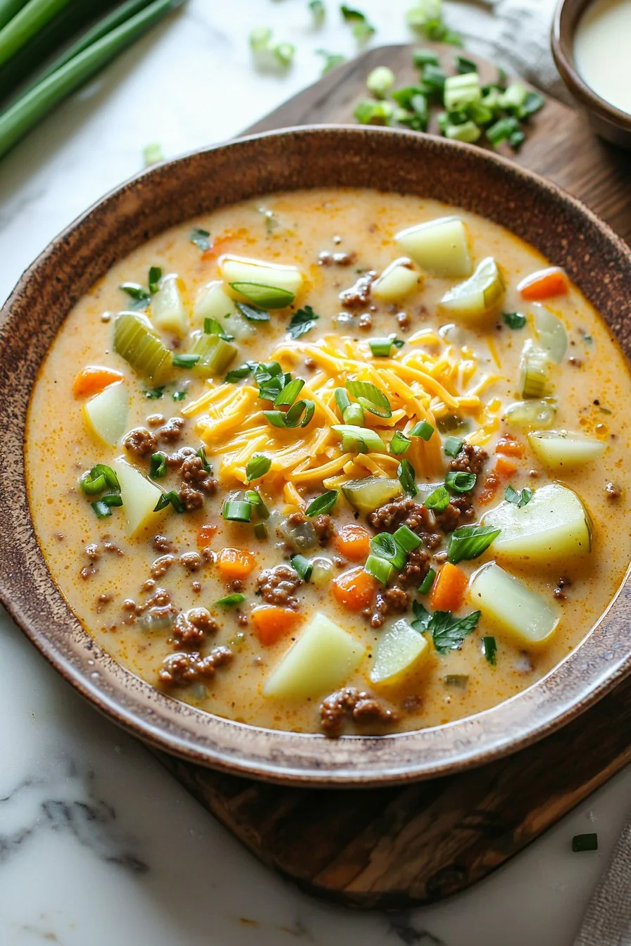 Cheeseburger Soup