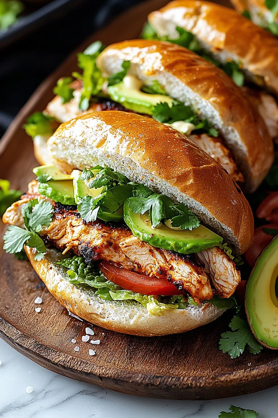 Chicken Torta Sandwich