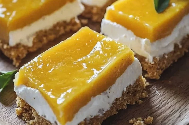 Cool Cookie Mango Lassi Frozen Bars dessert bars with mango flavor