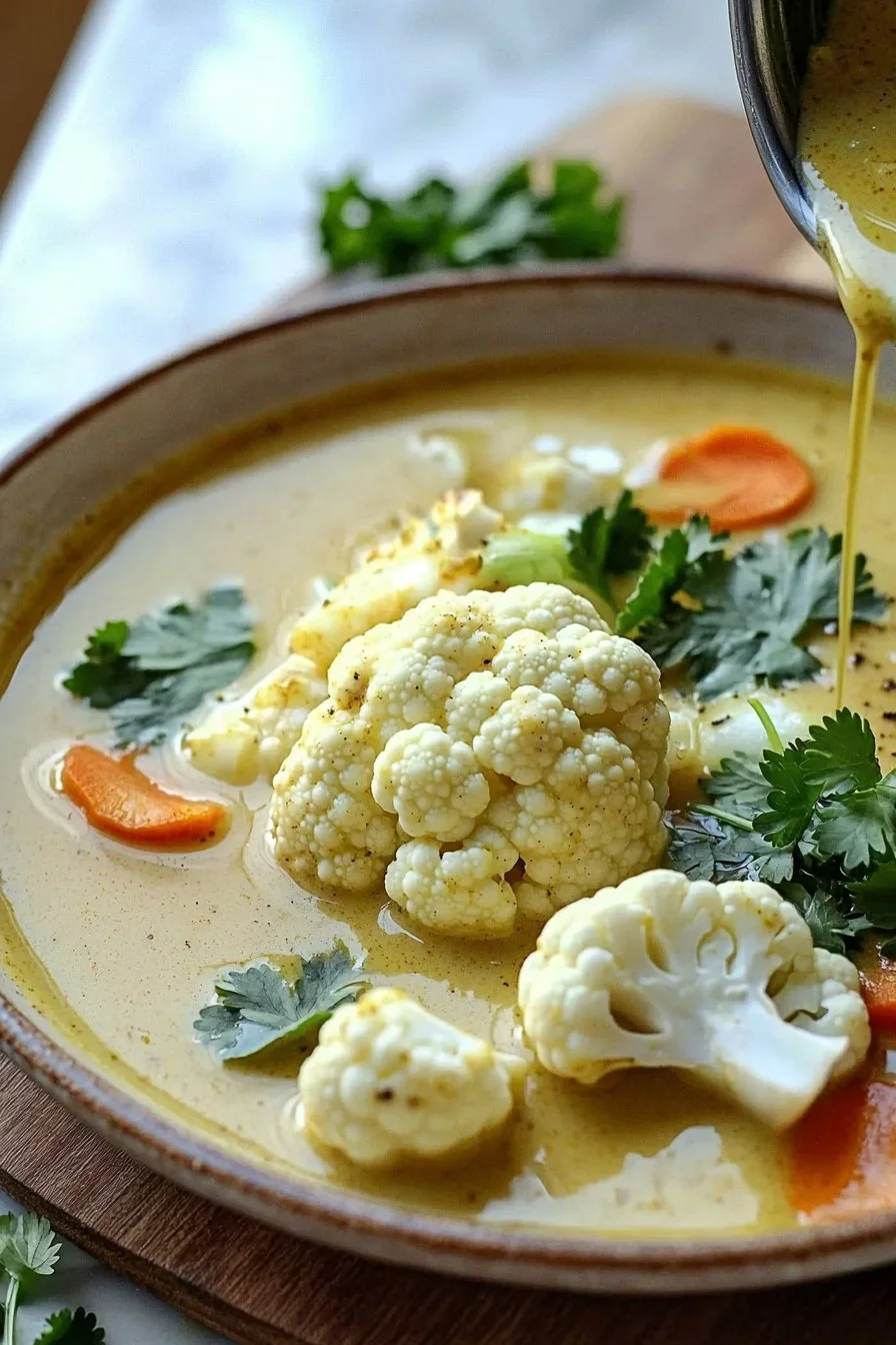 Cozy Curried Cauliflower Soup