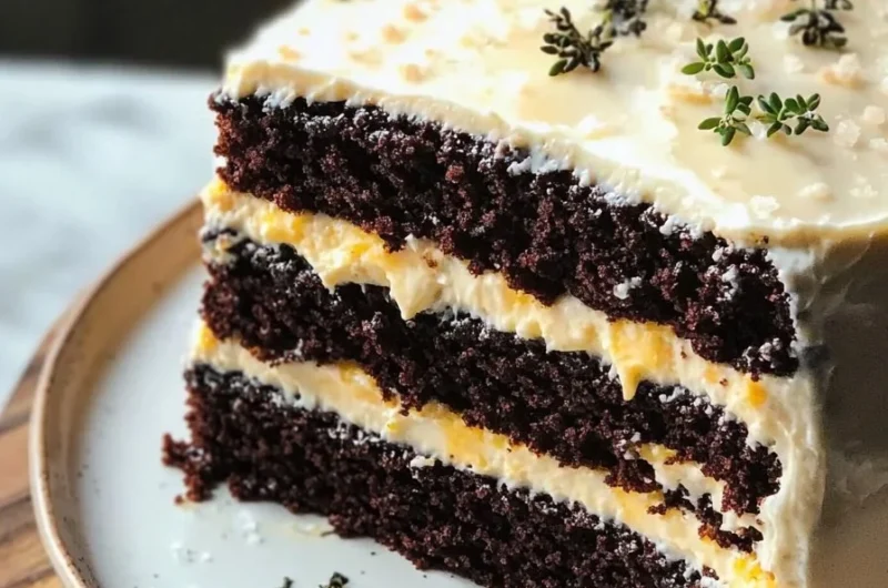 Cozy Velvet Earl Grey Layer Cake layered with rich cream and fragrant tea flavors.