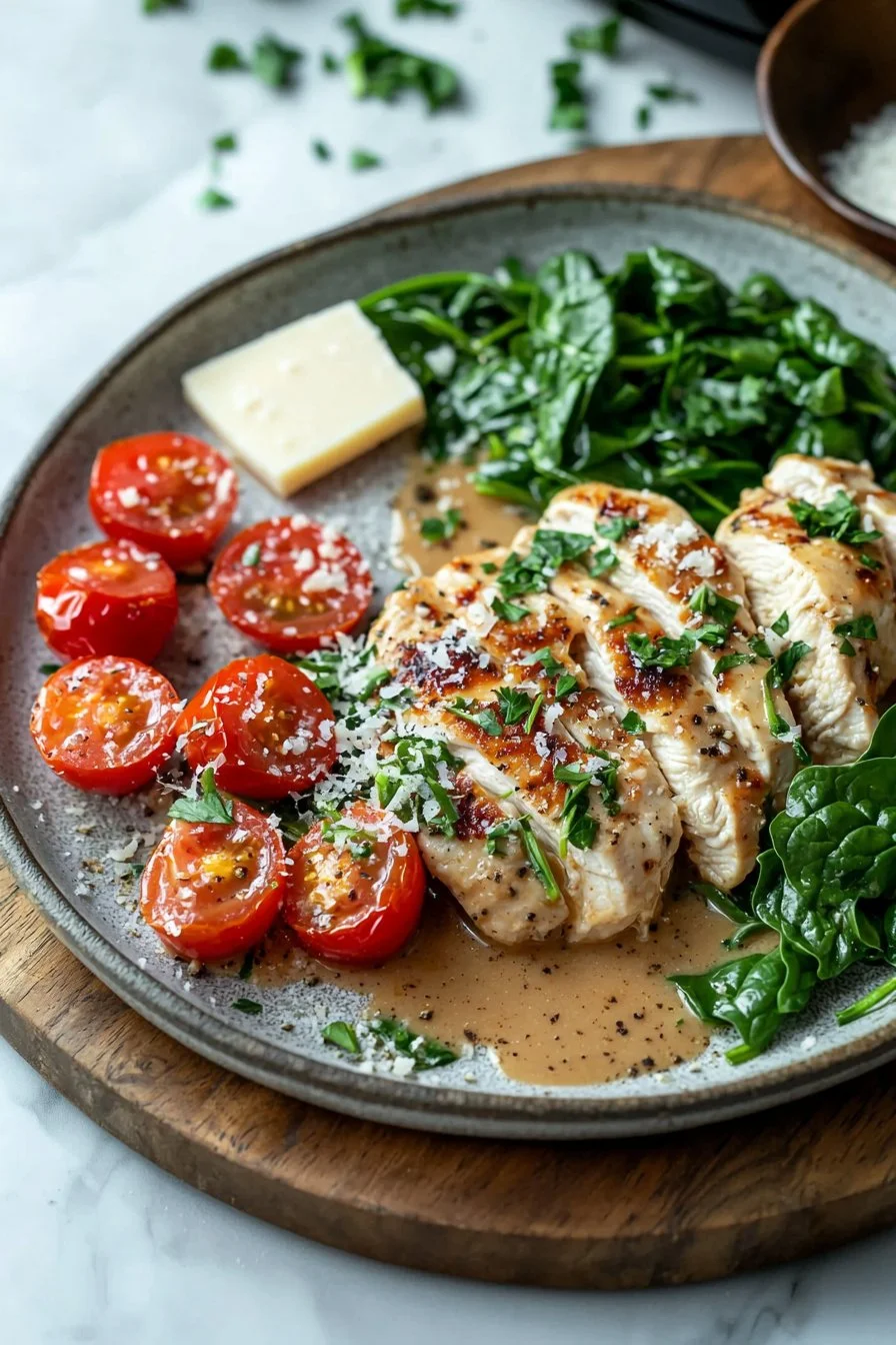Crockpot Tuscan Chicken