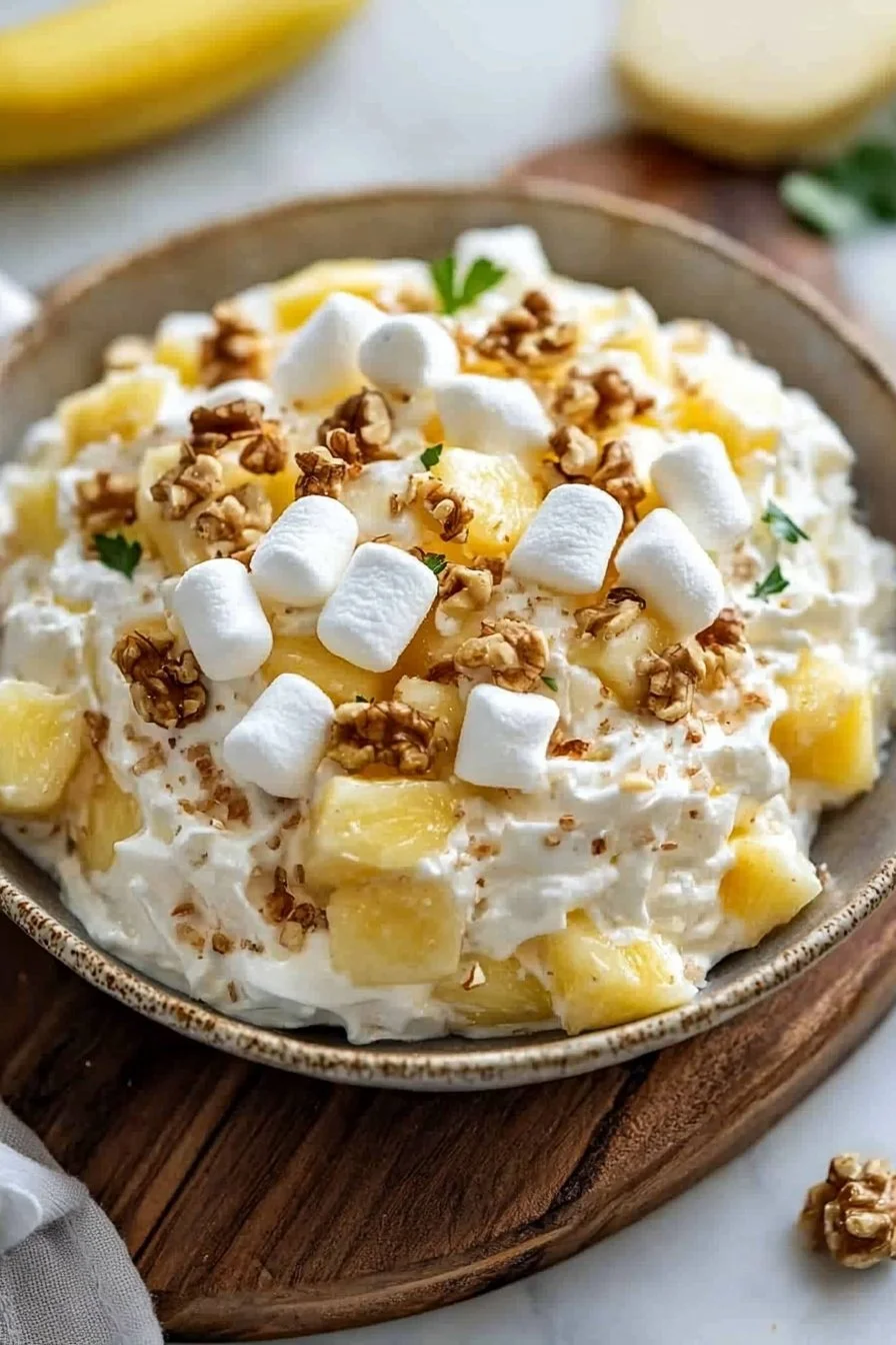Easy Banana Fluff Salad
