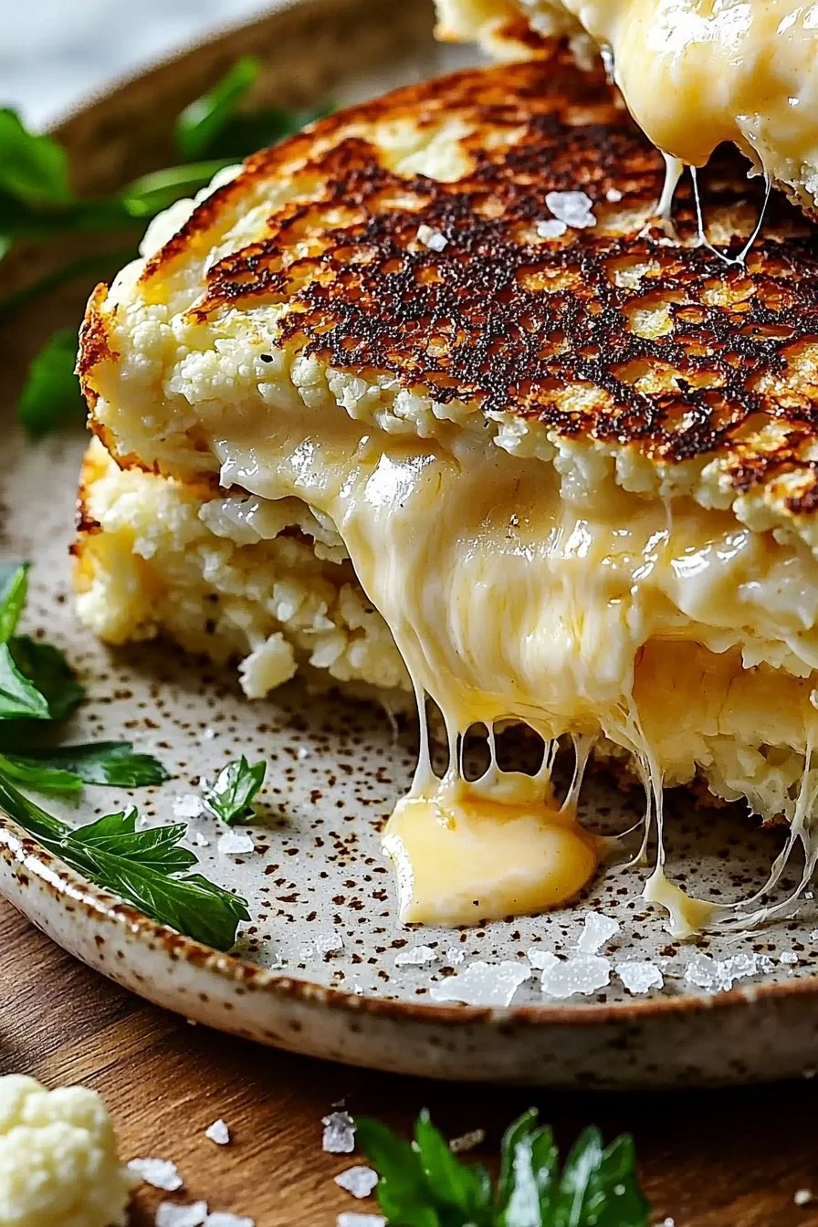 Easy Cauliflower Grilled Cheese
