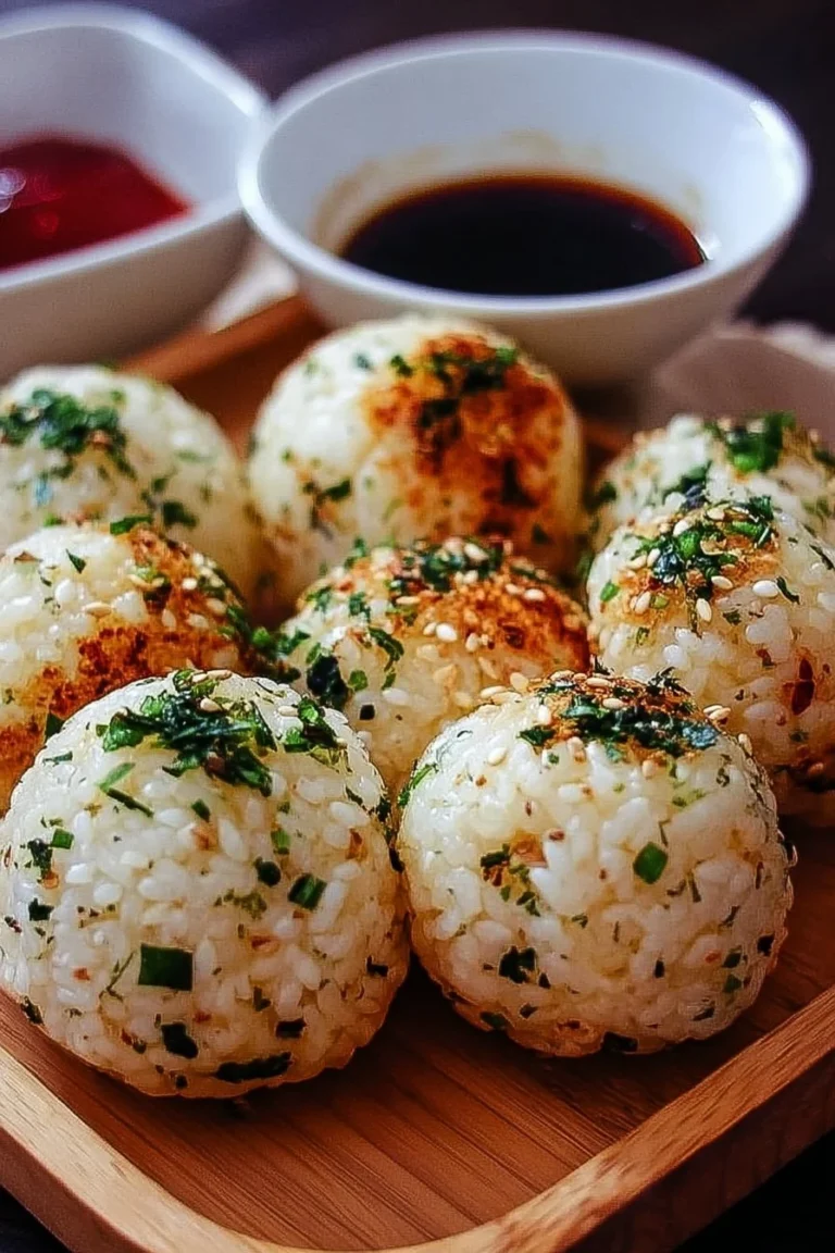 Delicious easy Korean rice balls made with flavorful ingredients