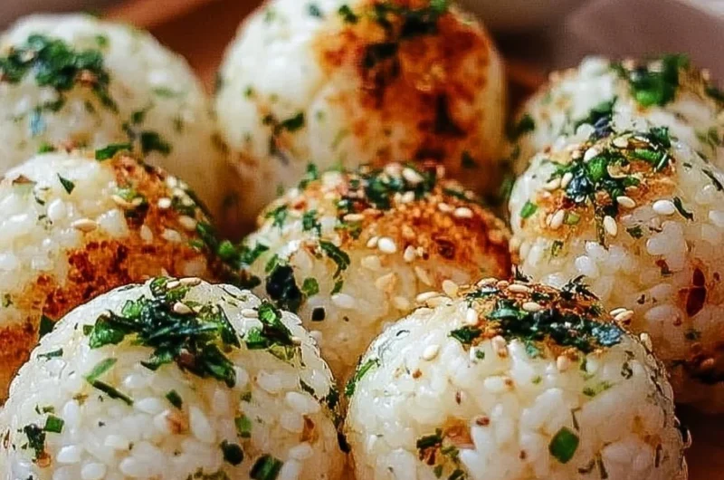 Delicious easy Korean rice balls made with flavorful ingredients