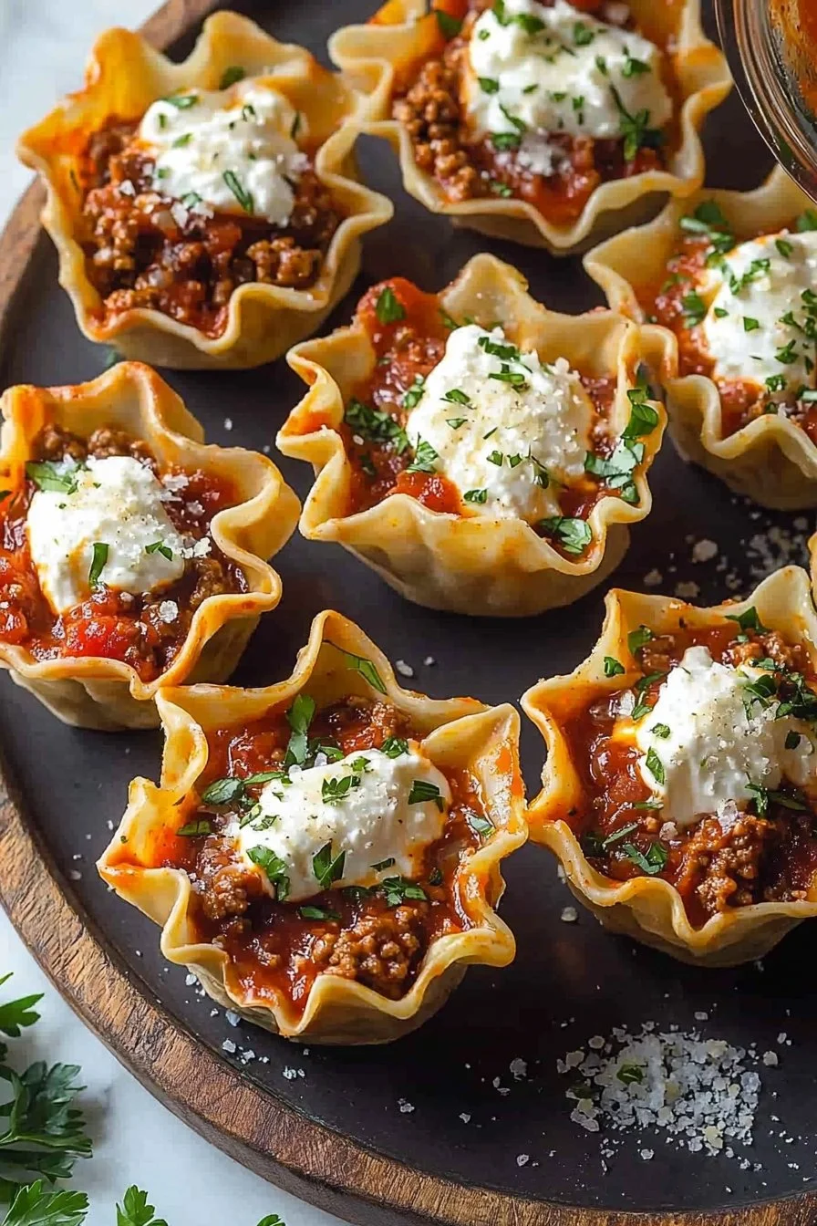 Easy Lasagna Cups