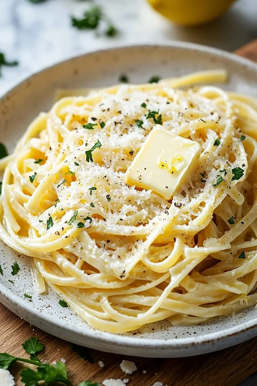Easy Lemon Butter Linguine