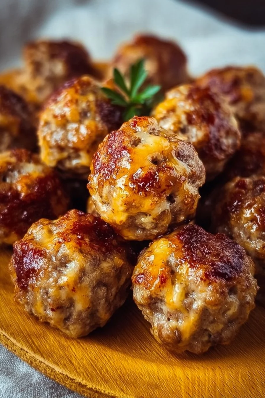 Easy Low Carb Keto Sausage Balls Appetizers