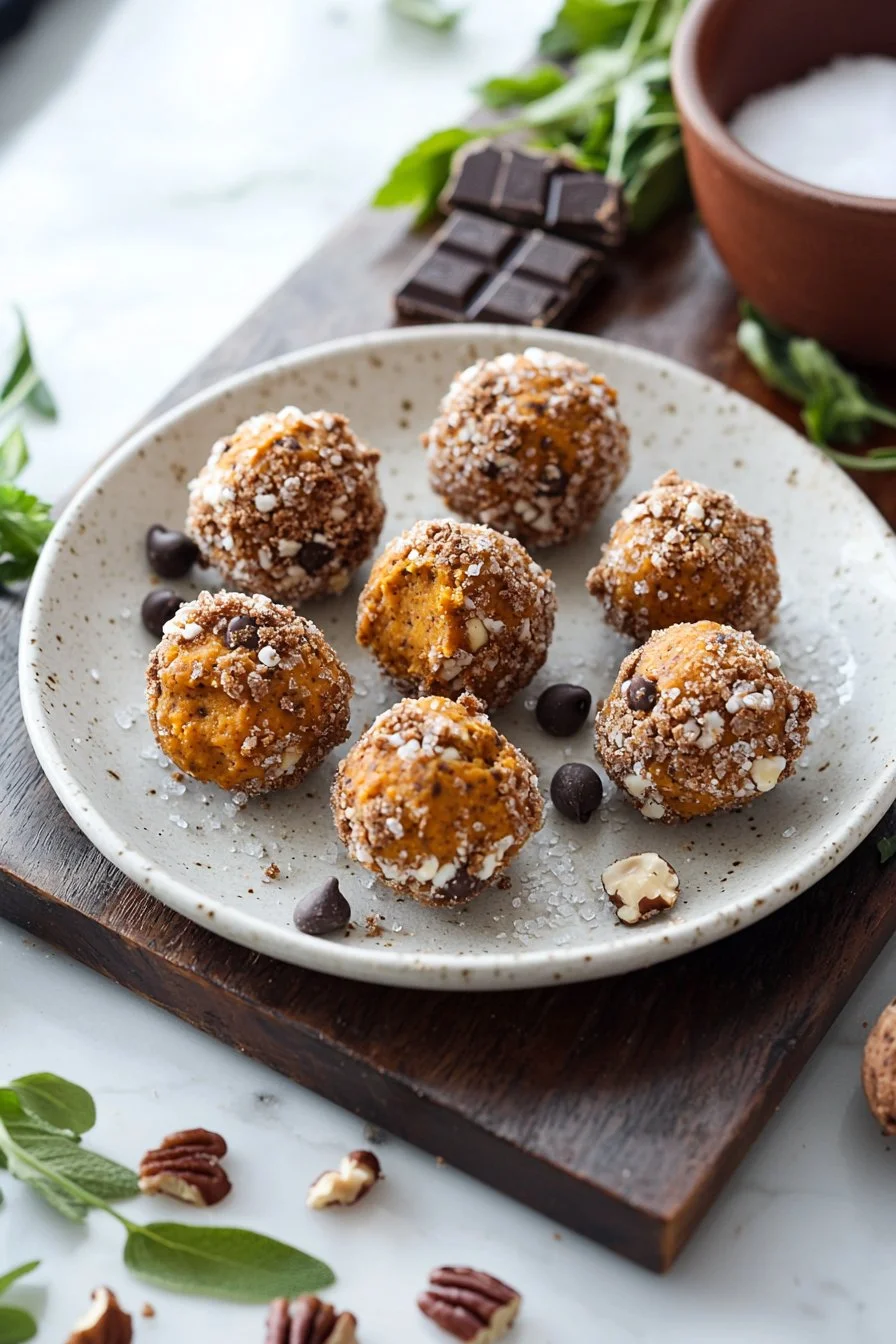 No Bake Pumpkin Cheesecake Balls