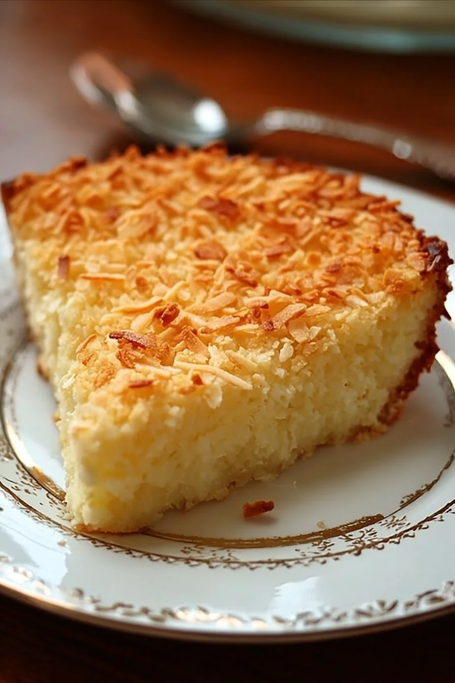 Perfect Crustless Coconut Pie
