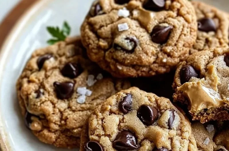 Soft peanut butter Greek yogurt cookies fresh out of the oven