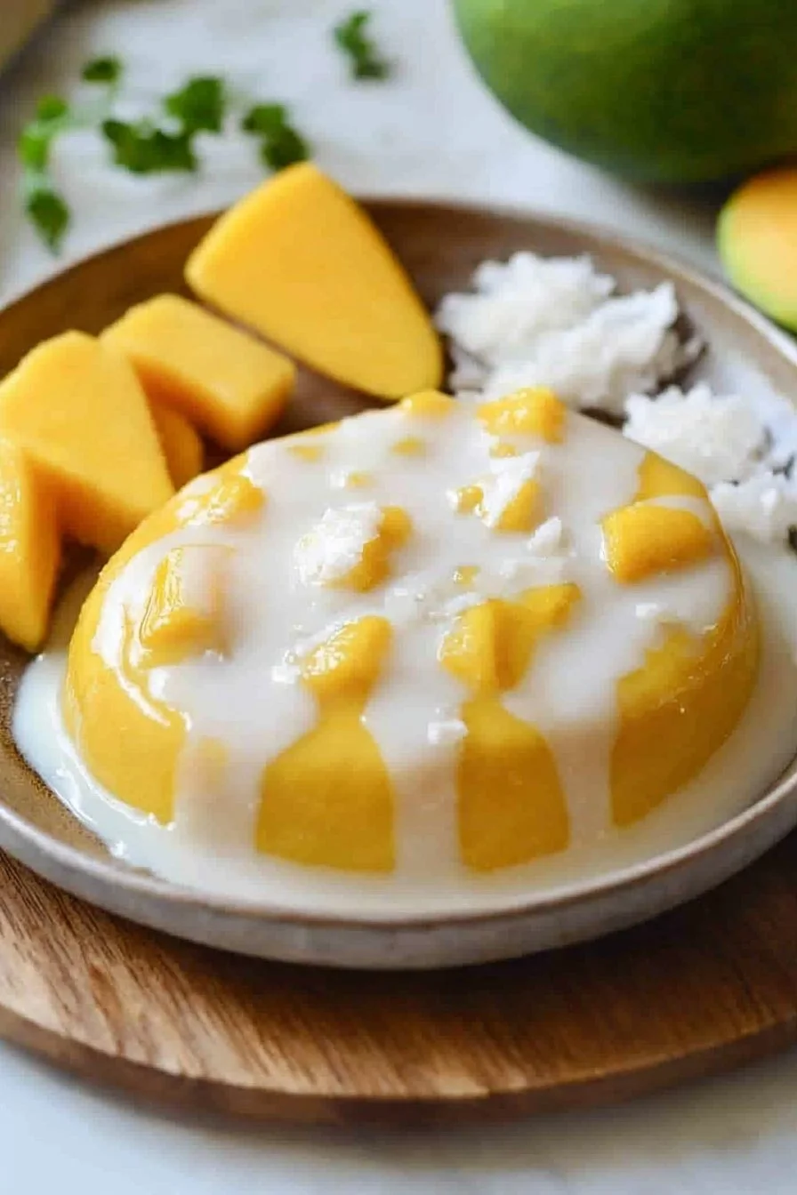 Tasty Mango Coconut Pudding Treat