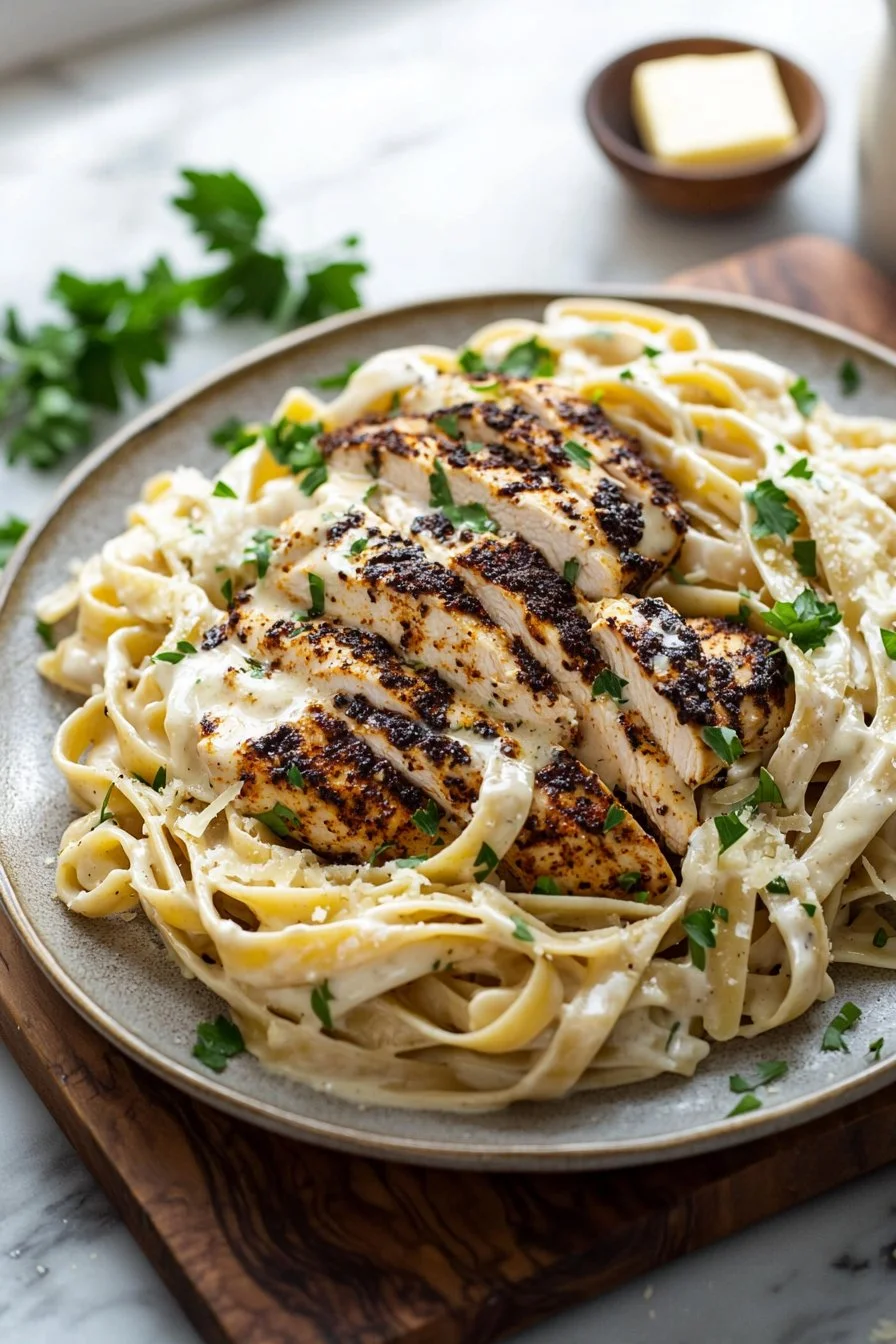 Blackened Chicken Alfredo