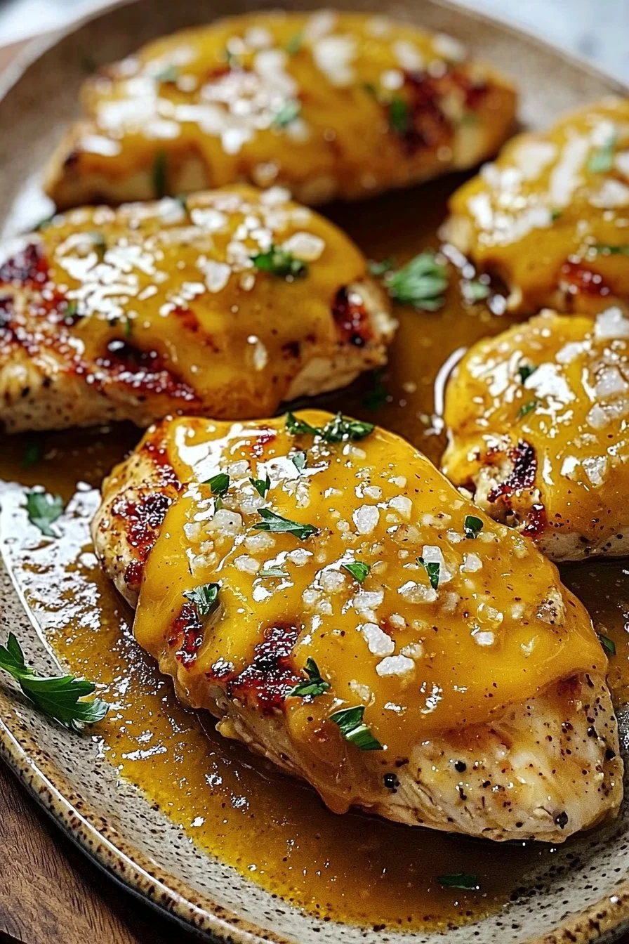 Cheesy Honey Mustard Chicken