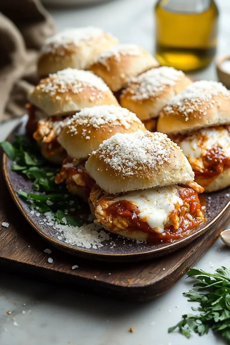 Delicious Chicken Parmesan Sandwich served with marinara and melted cheese