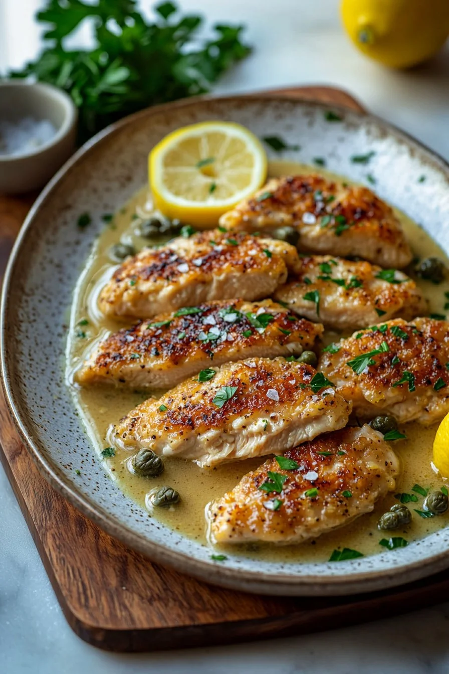 Chicken Piccata with Lemon Sauce