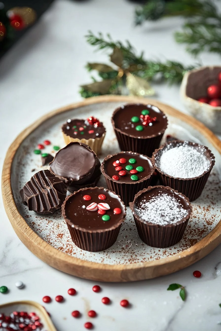 Christmas Chocolate Cups