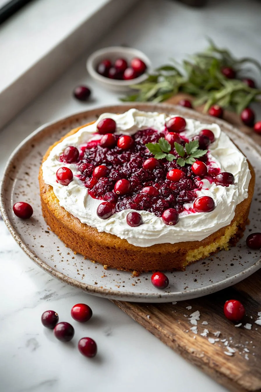 Cranberry Poke Cake
