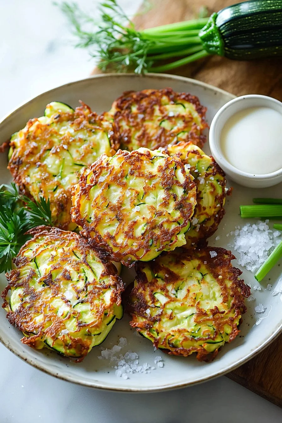 Crispy Zucchini Fritters