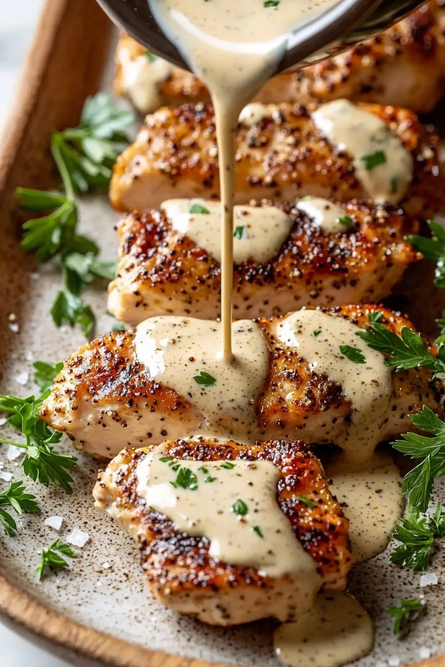 Easy chicken tenderloin with Dijon cream sauce recipe