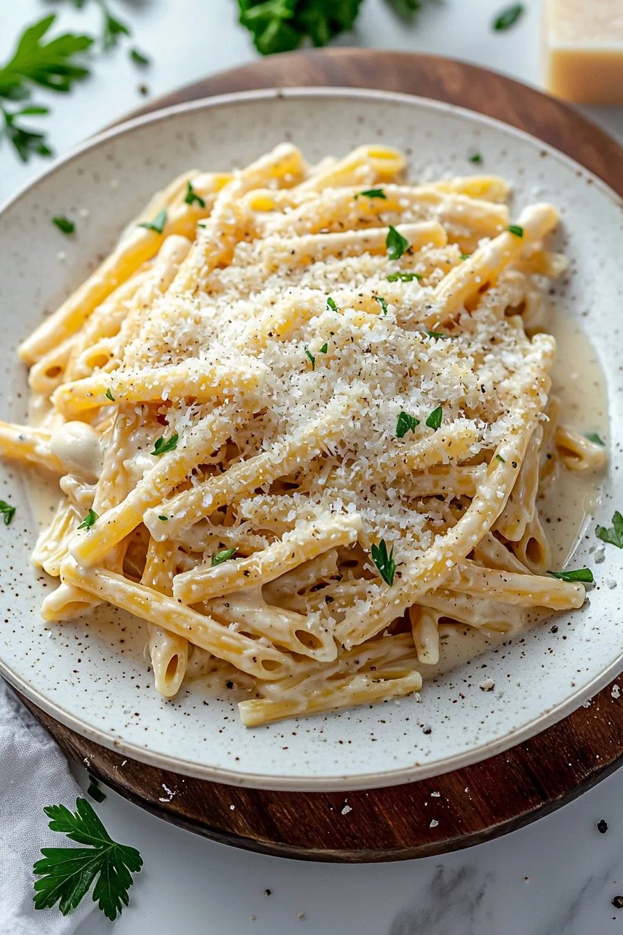 Easy One Pot Creamy Garlic Pasta
