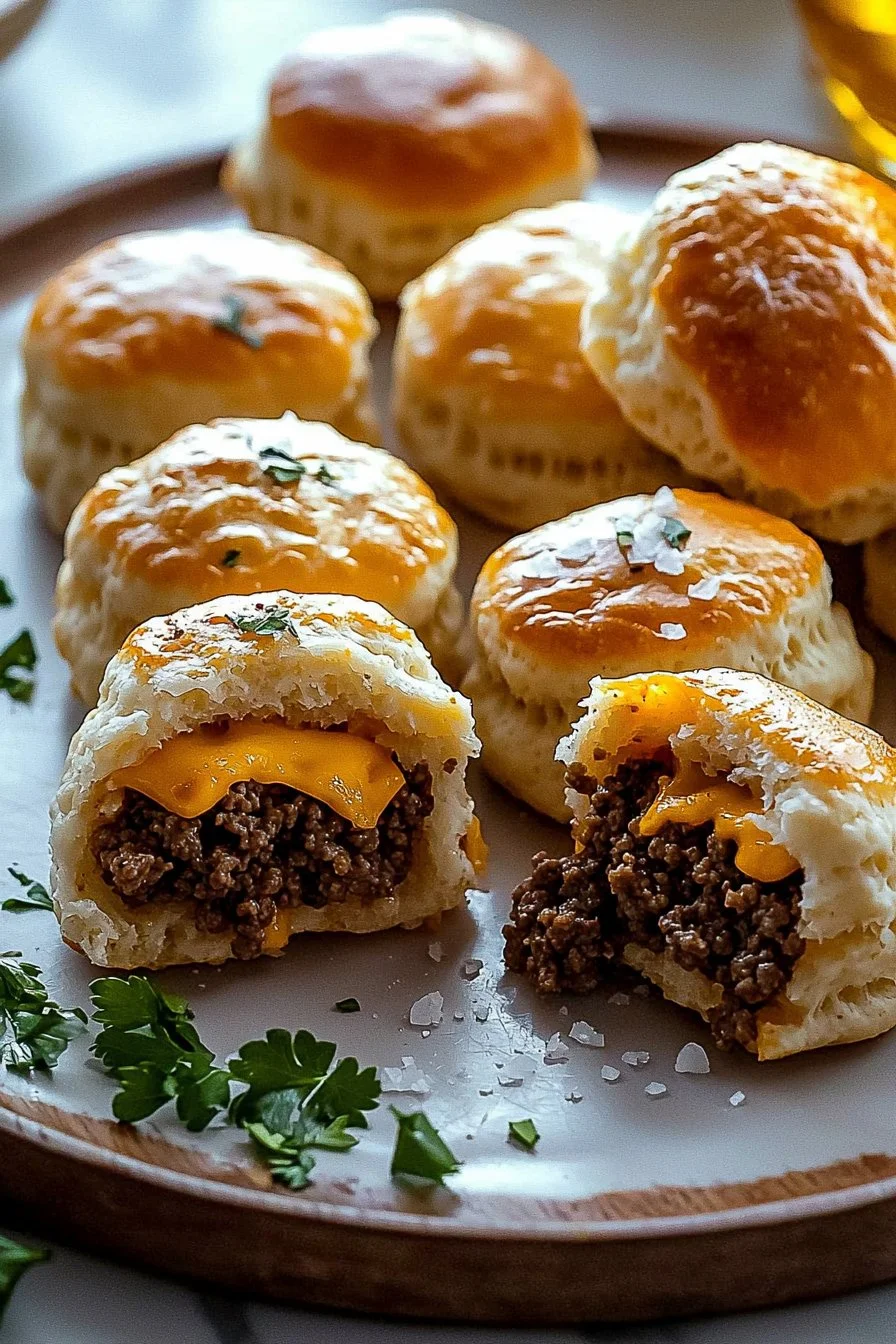Ground Beef Cheeseburger Bomb Bites