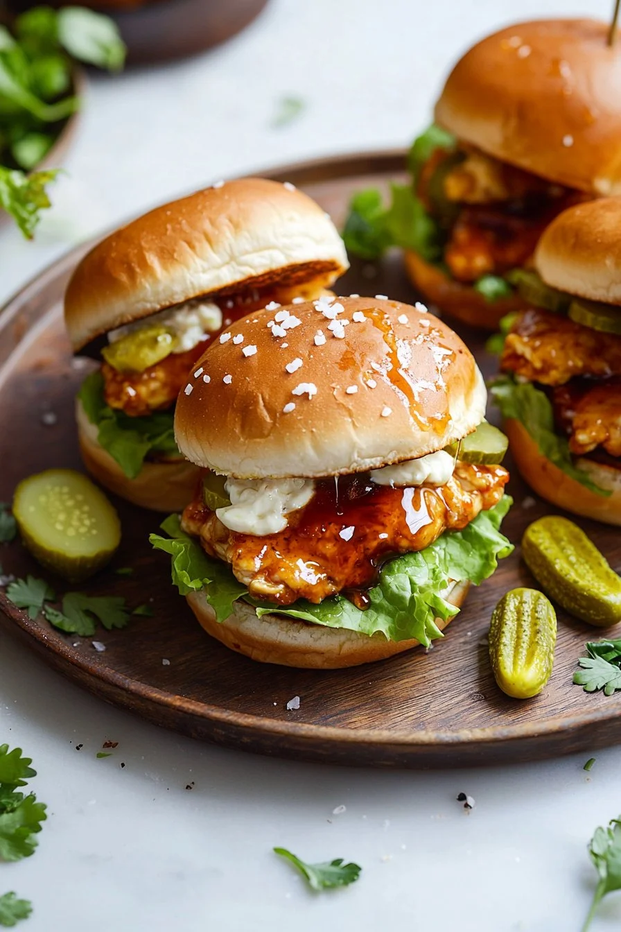 Hot Honey Chicken Slider Sandwich
