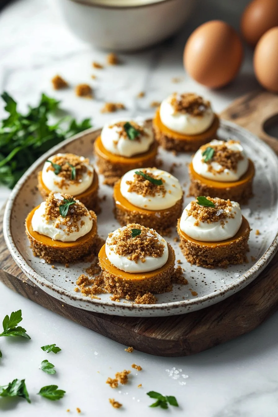 Mini Pumpkin Cheesecakes