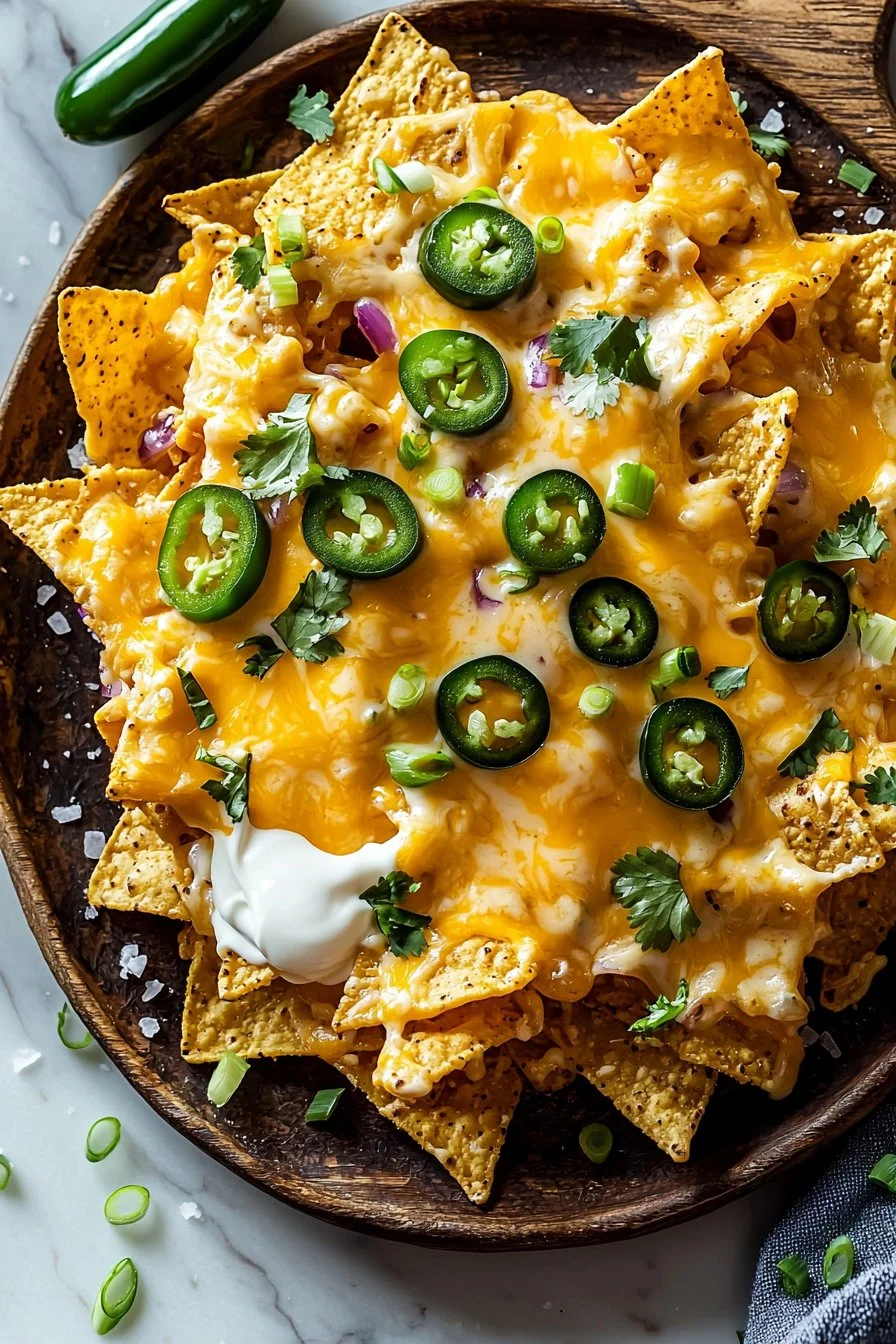 Nachos With Creamy Cheese Sauce