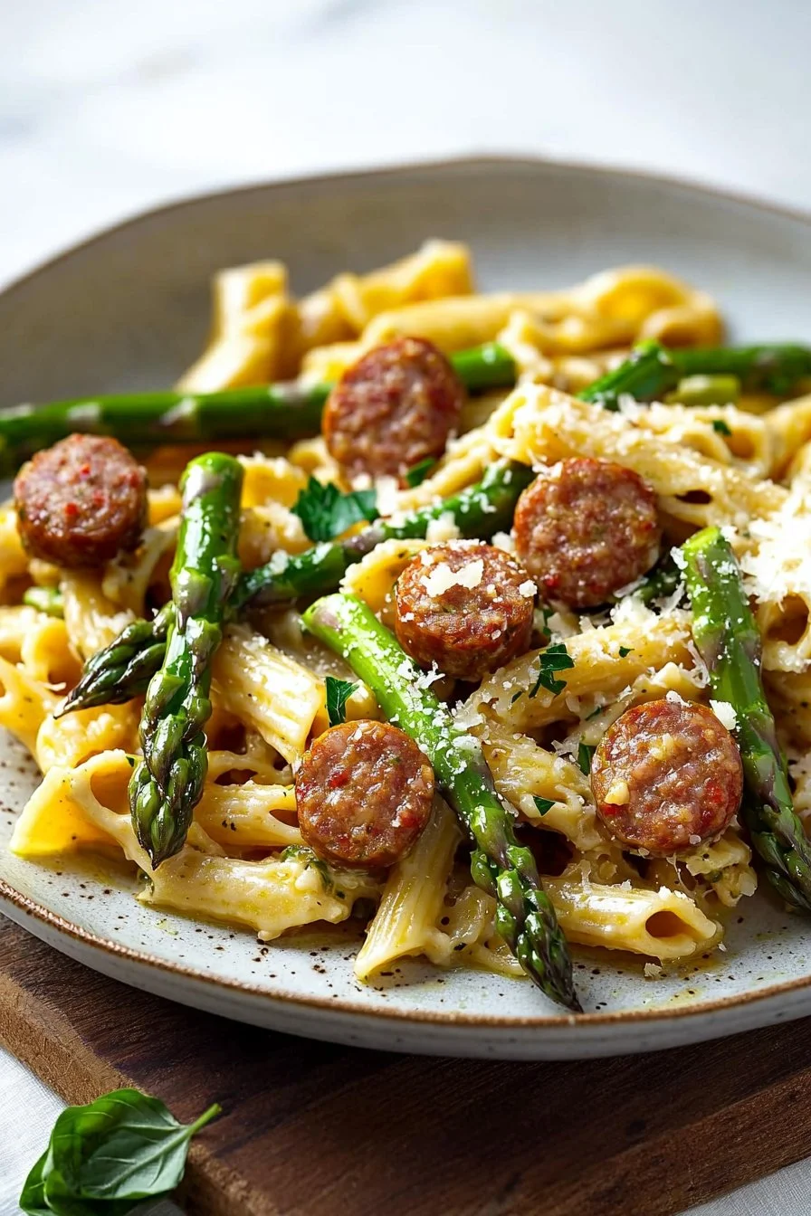 Sausage Asparagus Pasta