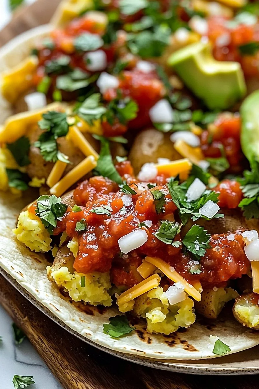 Sheet Pan Smashed Potato Tacos