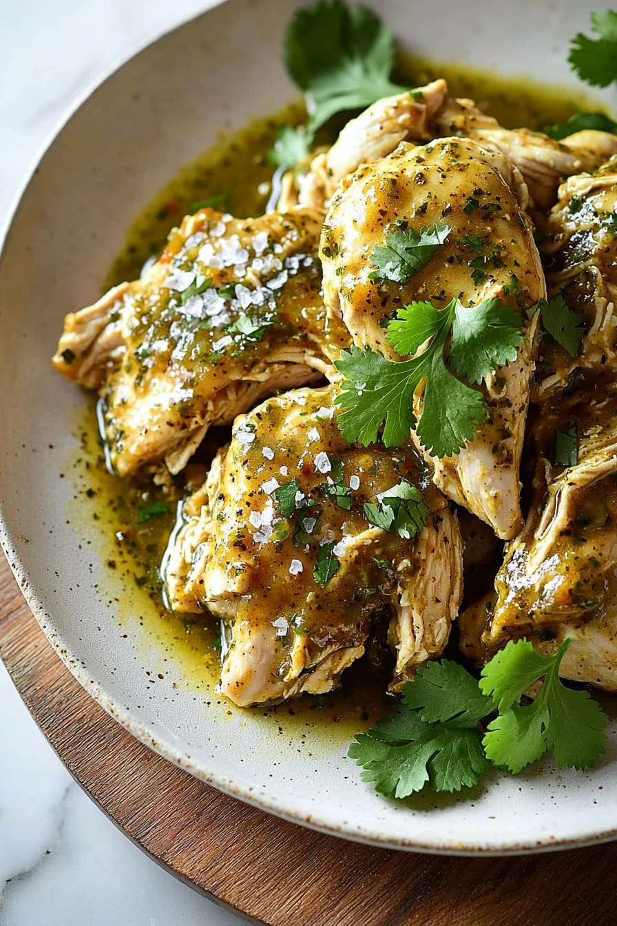 Slow Cooker Salsa Verde Chicken